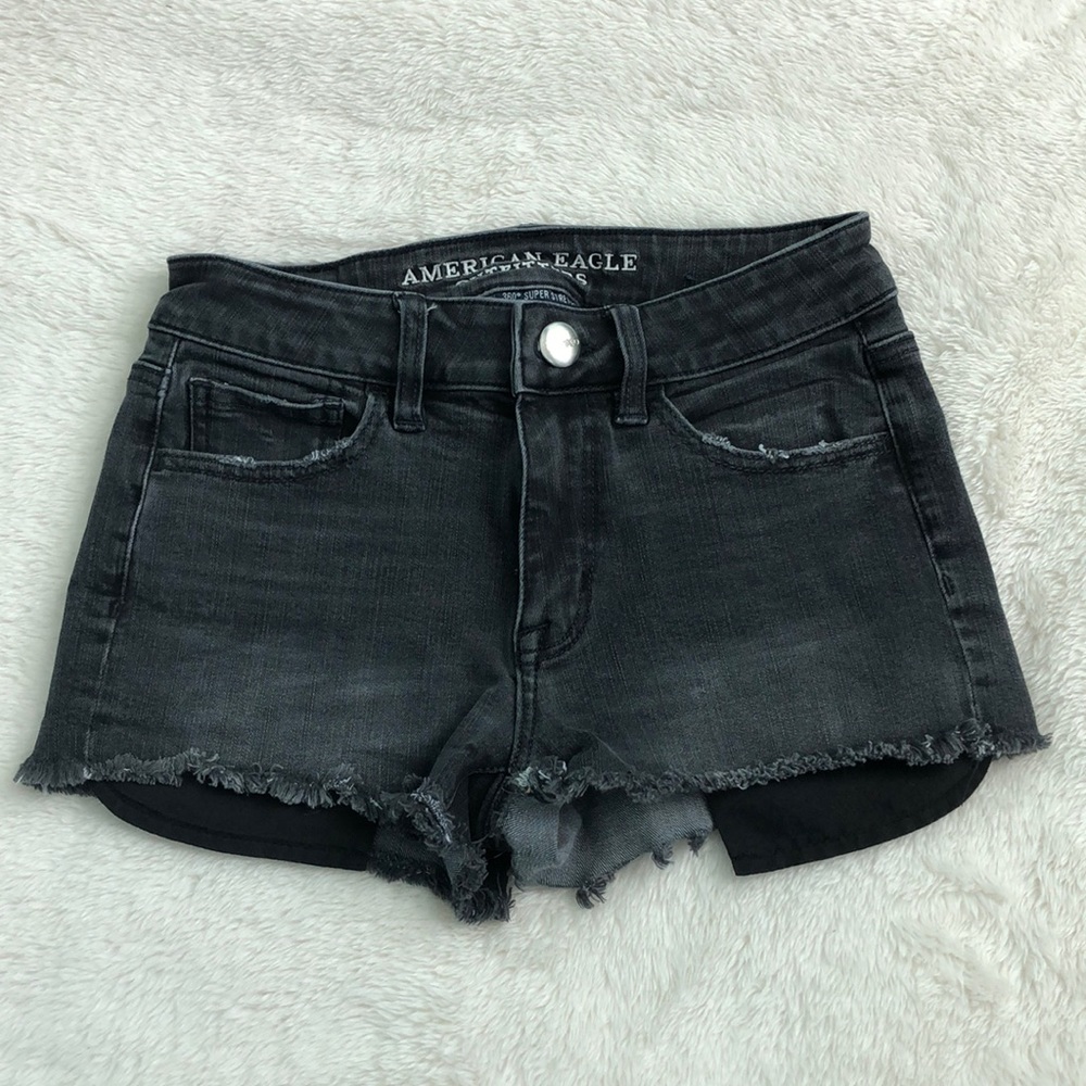 American Eagle Black jean shorts